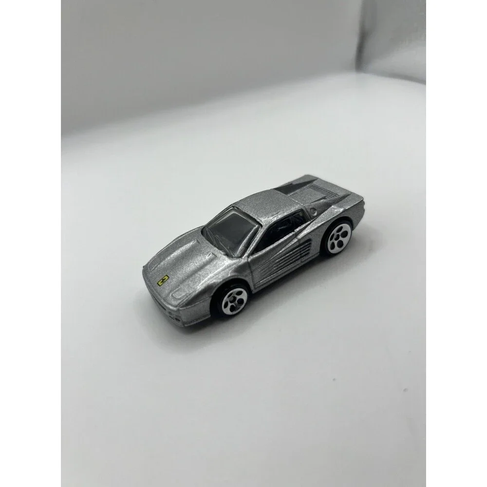 1997 Hot Wheels Silver Ferrari F512M, Made in Malaysia